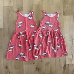 H&M ユニコーンワンピース　5-6y 7-8y 姉妹お揃い