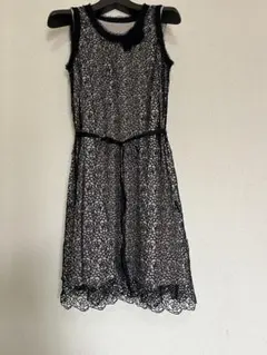 インゲボルグ　美品　レース ノースリーブ ワンピース ブラック