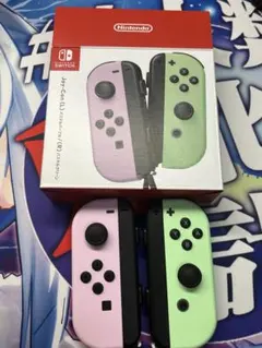 NintendoSwitch　ジョイコン　パステルピンク　パステルグリーン