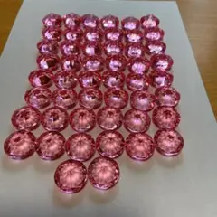 ピンク アクリルラウンドビーズ 50個セット
