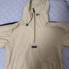 Champion ハーフジップ ナイロンジャケット ベージュのサムネイル