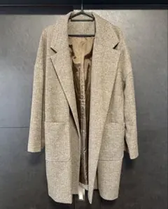 【極美品】ミラオーウェン ツイードセットアップガウンコート ヘリンボーン F