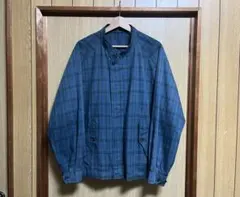 90s burberrys スペイン製 ハリントン チェックブルゾン 一枚袖のサムネイル