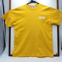【訳あり】PEPSI ペプシコーラ バックプリント Tシャツ Mサイズ イエローのサムネイル