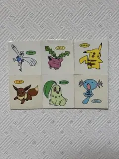 ポケモンパンシール 6種類セット