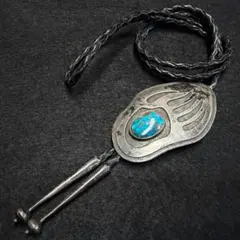 超希少 Navajo Old pawn ナジャ ターコイズロングビーズネックレス