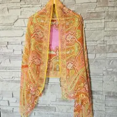 春夏 エトロ ETRO ストール 麻×シルク
