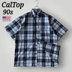 希少 90s USA製 CalTop キャルトップ チェック シャツ XLのサムネイル