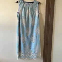 RESPEC レース刺繍 ノースリーブワンピース ライトブルー サイズ1のサムネイル
