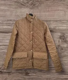 ベージュ キルティングジャケット スコットランド製