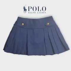 Polo Ralph Lauren プリーツスカート 100 ロゴ刺繍 253