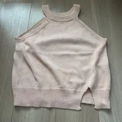 akiki ノースリーブセーター ピンクのサムネイル
