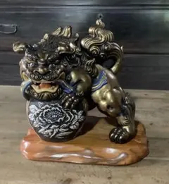 福徳獅子 香炉 置物 骨董品 - メルカリ