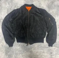 90s ALPHA INDUSTRIES MA-1 ブラック アルファ USA製