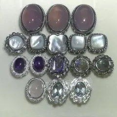 【特価】天然石ロンデル スペーサー パーツ まとめ売り