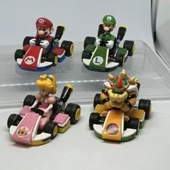 マリオカート　プルバックカー　4個セット
