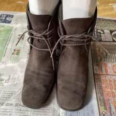 ブーツ　ショート　スエード