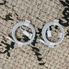 iPhone ipadライトニングタイプCケーブル 1m 2本 高速充電器