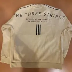 アディダス スウェット THE THREE STRIPES ベージュ