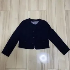 ポンポネット 卒業式 ネイビーブレザー　ジャケット160