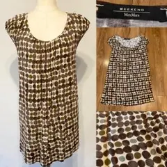 Max Mara weekend マックスマーラ   ドット　半袖カットソー　Sのサムネイル