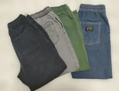 GUシェフパンツ130 & Markey'sデニム130 パンツ4枚セット