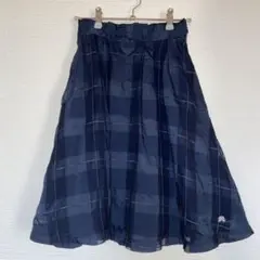 ポンポネット ジュニア　スカート　160センチ　ネイビー　卒業式にも