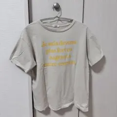 LOWRYS FARM フランス語プリント Tシャツ Fサイズ