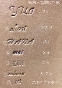 お名前刻印　専用