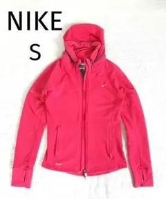 Nike ナイキ ピンク フルジップ パーカー S サイズ