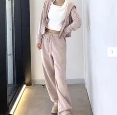 GU ヘビーウェイトスウェットバレルレッグパンツ