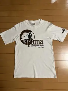 Puma プーマ　ロゴ入り ホワイト Tシャツ