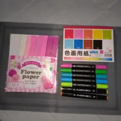 FLUENTLY 水性ペン イラスト用 7本 フラワーペーパーまとめ売り