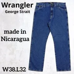 Wrangler George Strait 38.32 濃青 ストレートデニム