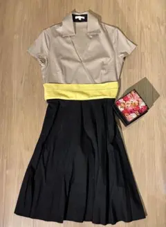 PAULE KA バイカラー 半袖ワンピースのサムネイル