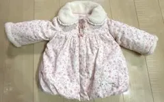 coeur a coeur 中綿コート 花柄 ピンク　90センチ　女の子