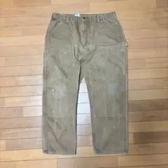 Carhartt ダブルニーワークパンツ　ブラウン　ベージュ　00s B01