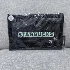 【新品未開封】Starbucks ホリデーオリジナルメッシュ刺繍ポーチ ブラック