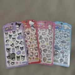 韓国サンリオ　ボンボンドロップシール4枚セット