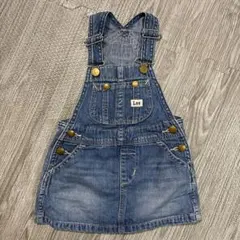 【Lee】ジャンバースカート デニムブルー 80センチ