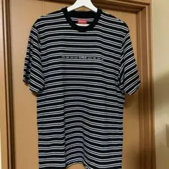 Supreme ボーダー Tシャツ ブラック ホワイト XL - メルカリ