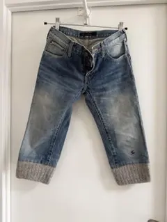 UNDERCOVER 05AW アーツ期 裾リブ クロップドデニム
