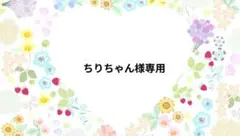 ちりちゃん様専用ページです