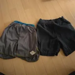 グレーと黒のショートパンツ2枚セット