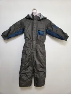 子ども用フード付きジャンプスーツ グレー ネイビー