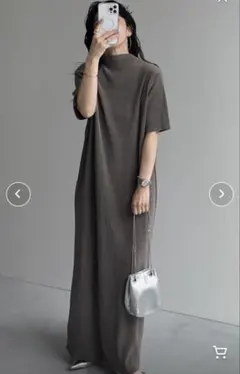 wee9s デイリースーパーストレッチプリーツワンピース [半袖] ウィークス