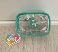 【タグ付新品未使用】ケアベア クリアミニポーチ グリーン gigo限定