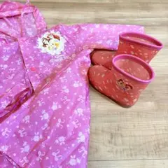 ディズニープリンセス 長靴 16.0 レインコートセット