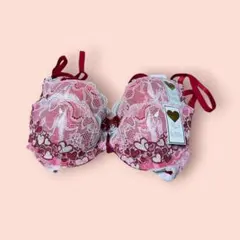 訳あり⭐️新品⭐️peek-a-boo ブラジャー B65 レッド 【２枚セット】のサムネイル