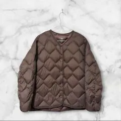UNIQLO ウルトラライトダウンリラックスジャケット　ブラウン　L
